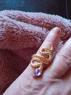 mooie slangen ring met paarse steen maat 17, Sieraden, Tassen en Uiterlijk, Ringen, Nieuw, Ophalen of Verzenden, 17 tot 18, Dame