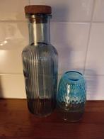 Glazen waterkan met glas, Ophalen of Verzenden, Nieuw