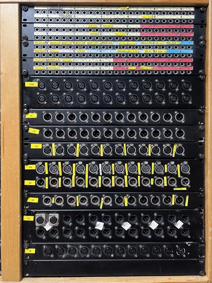 patchpanel audio accessories -- gesoldeerd met XLR rack aan, Audio, Tv en Foto, Professionele Audio-, Tv- en Video-apparatuur