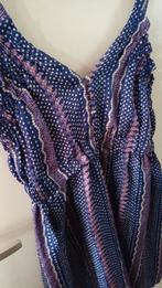 Stella Nova prachtige jurk 100%silk zgan maat L, Kleding | Dames, Ophalen of Verzenden, Zo goed als nieuw, Onder de knie