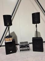Devine proffesionele speaker set, Muziek en Instrumenten, Versterkers | Keyboard, Monitor en PA, Ophalen, Zo goed als nieuw, Minder dan 500 watt
