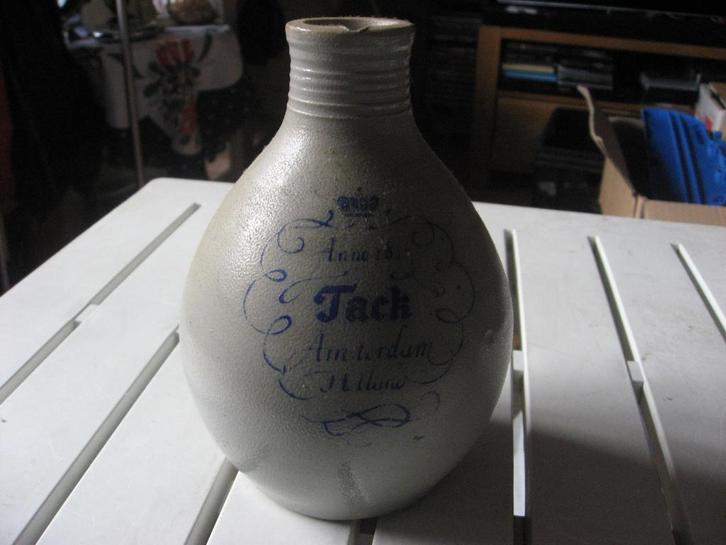 Keulse kruik met oor Fa Tack Amsterdam anno 1813, Antiek en Kunst, Antiek | Keramiek en Aardewerk, Ophalen of Verzenden