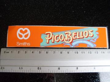 sticker smiths logo pico bello's rigatoni piccante vintage