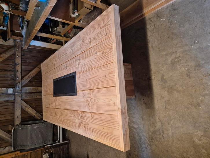 Aanbieding vuurtafell douglas met elektronische onsteking, Tuin en Terras, Terrasdelen en Vlonders, Zo goed als nieuw, Hout, Ophalen of Verzenden