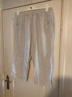 Aparte bruine wijde linnen broek van Ulla Popken, maat 50, Kleding | Dames, Grote Maten, Bruin, Verzenden, Ulla Popken, Zo goed als nieuw