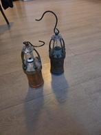 Twee oude mijnwerkerslampen, Antiek en Kunst, Antiek | Lampen, Ophalen