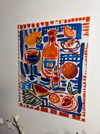 Zomers vlot schilderij., Antiek en Kunst, Ophalen of Verzenden