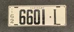 Suriname kentekenplaat 1962 nummerplaat, Verzamelen, Ophalen of Verzenden, Zo goed als nieuw, Auto's