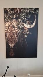 Metalen Muurplaat - Highlander, Huis en Inrichting, Ophalen of Verzenden, 75 tot 100 cm, 75 cm of meer, Print