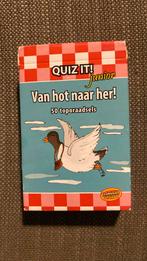 Quiz it! Junior - van hot naar her door Nederland 50raadsels, Hobby en Vrije tijd, Gezelschapsspellen | Kaartspellen, Ophalen of Verzenden
