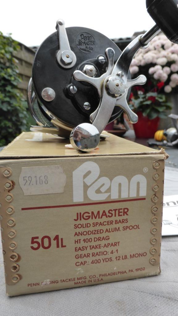 Penn Reel Jig-Master 501L, Watersport en Boten, Hengelsport | Zeevissen, Zo goed als nieuw, Molen, Ophalen of Verzenden