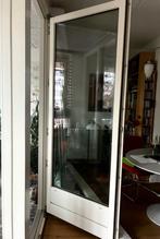 hardhouten deur, Doe-het-zelf en Verbouw, Ophalen, Gebruikt, 80 tot 100 cm, 215 cm of meer