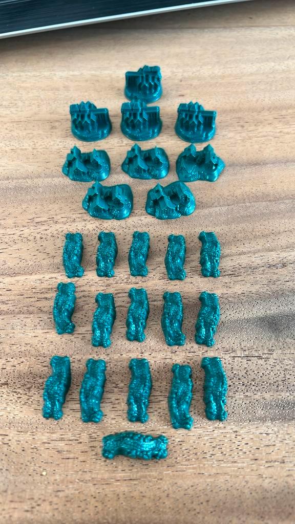 Catan Speelstukken - Groen, Hobby en Vrije tijd, Gezelschapsspellen | Bordspellen, Gebruikt, Drie of vier spelers, Ophalen of Verzenden