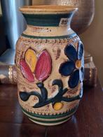 Bay W-Germany vintage bloemen vaas 21 cm, Antiek en Kunst, Ophalen of Verzenden