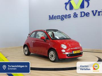 Fiat 500 1.2 Lounge Cabrio | Airco | Parkeersensoren | Elek. beschikbaar voor biedingen