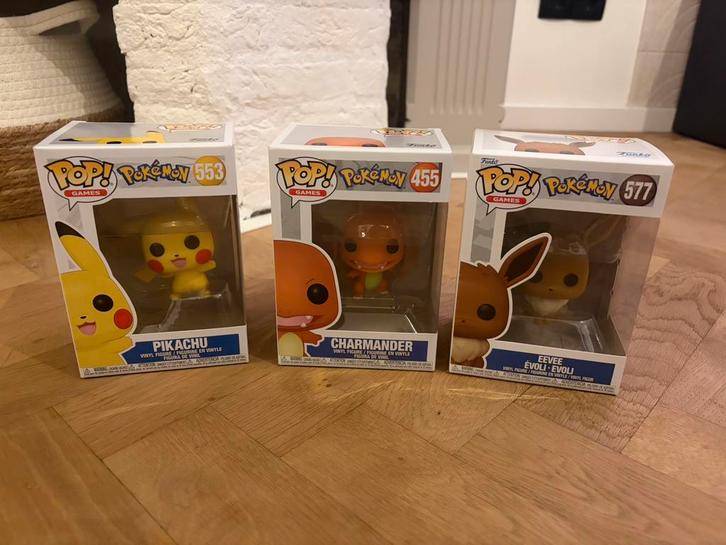 Pokemon Funko Pops Pikachu Eevee Charmander, Verzamelen, Poppetjes en Figuurtjes, Zo goed als nieuw, Ophalen of Verzenden