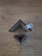 Houten pindakaas pot houder voor vogels buiten, Ophalen of Verzenden, Gebruikt