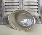 Franse mosterd kleurige grès paté terrine met spikkeltjes, Antiek en Kunst, Ophalen of Verzenden