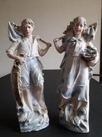 2 Prachtige antieke beelden van porselein, Antiek en Kunst, Ophalen
