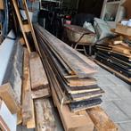 Zwart zweeds rabat schutting en resthout, Tuin en Terras, Ophalen, Gebruikt, 250 cm of meer, Planken