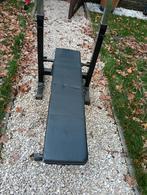 Halterbank met gewichten en 2 stangen, Ophalen, Gebruikt, Rug, Fitnessbank