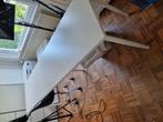 Ikea wit bureau van 2,5 m, Ophalen of Verzenden, In hoogte verstelbaar, Zo goed als nieuw