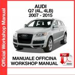 Audi Q7 2007-2015 Workshop Manual op DVD in PDF formaat, Auto diversen, Handleidingen en Instructieboekjes, Verzenden