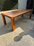 Massief kersenhouten eettafel, Huis en Inrichting, Tafels | Eettafels, Ophalen, Gebruikt, 200 cm of meer, 50 tot 100 cm