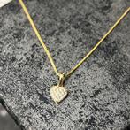 14k gouden ketting met hart hanger, Sieraden, Tassen en Uiterlijk, Kettinghangers, Ophalen of Verzenden, Nieuw, Goud