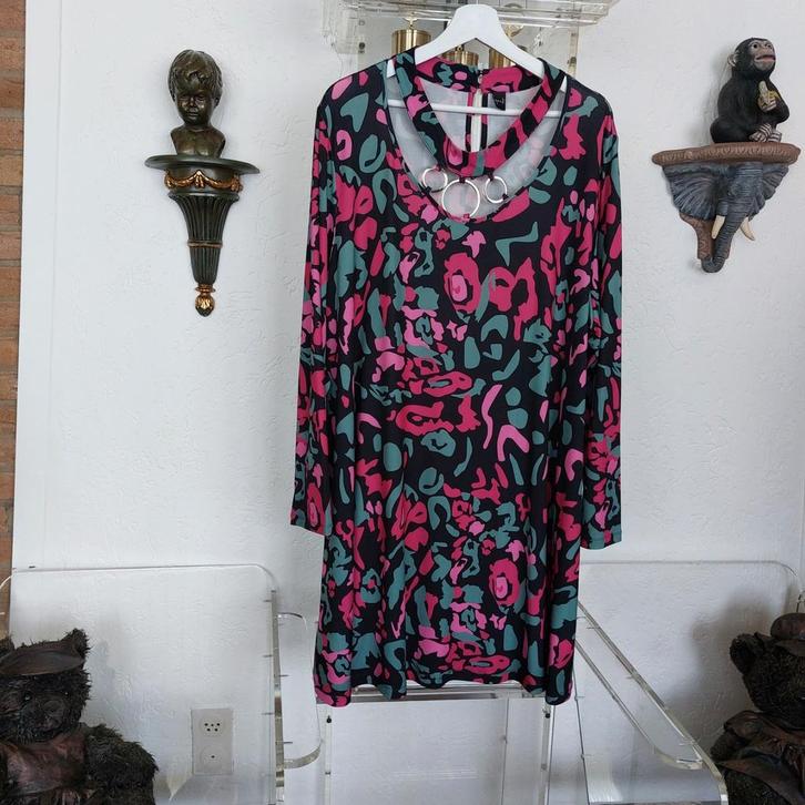 Jurk/Tuniek van het merk Yoek.  Maat XL (50/52), Kleding | Dames, Grote Maten, Zo goed als nieuw, Jurk, Zwart, Verzenden
