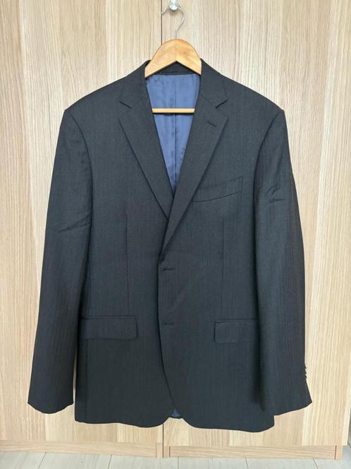 SuitSupply Colbert 102 (52L), antracietgrijs met motief, Kleding | Heren, Kostuums en Colberts, Zo goed als nieuw, Maat 52/54 (L)