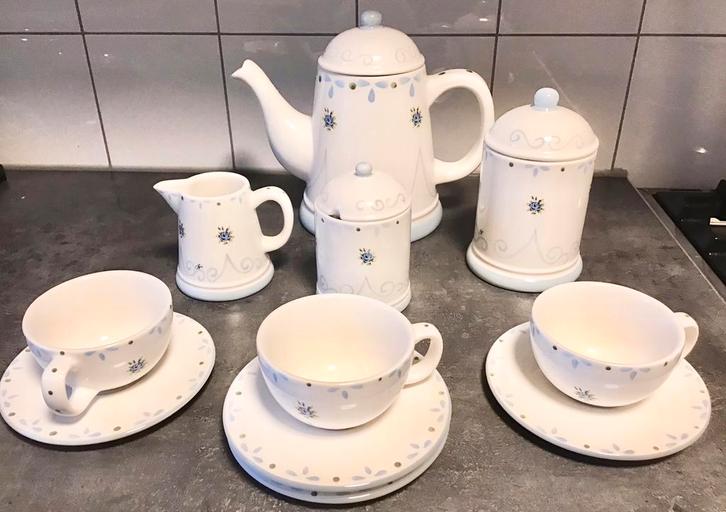 JET BY TER STEEGE THEESERVIES, Antiek en Kunst, Antiek | Servies compleet, Ophalen of Verzenden