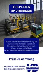 Wacker Neuson trilplaten, Ophalen of Verzenden, Zo goed als nieuw, Overige soorten, Wacker neuson