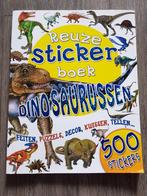 Boek : Reuze stickerboek Dinosaurussen -- 500 stickers --, Hobby en Vrije tijd, Stickers en Plaatjes, Nieuw, Ophalen of Verzenden