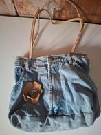 Jeans tas spijkerstof schoudertas handtas spijkerbroek denim, Ophalen of Verzenden, Zo goed als nieuw, Blauw, Handtas