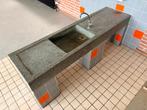 2 Granieten wasbakken uit oude school, Ophalen, Gebruikt, Overige typen, Graniet of Steen