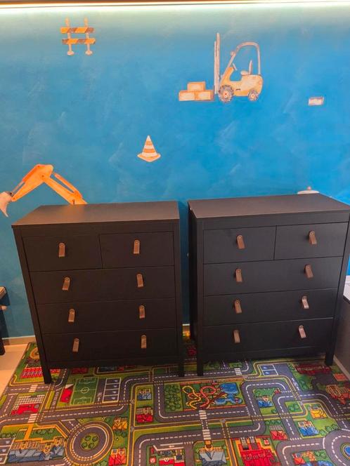 2 x Ladekast Madeira - zwart - 99x82x38 cm, Huis en Inrichting, Kasten | Lockerkasten, Zo goed als nieuw, Ophalen