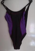 nog als nieuw badpak zwart paars L 42, Kleding | Dames, Badmode en Zwemkleding, Verzenden, Zo goed als nieuw, Zwart, Badpak
