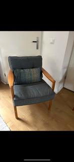 Schitterende retro vintage teak fauteuil, scandinavisch, Huis en Inrichting, Fauteuils, Ophalen, 75 tot 100 cm, 50 tot 75 cm
