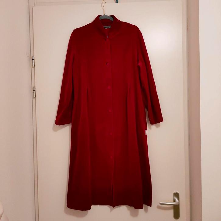 Pastunette velours ochtenjas M/L, Kleding | Dames, Huispakken, Zo goed als nieuw, Maat 38/40 (M), Rood, Ophalen of Verzenden