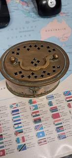 messing koperen potpourri doosje waxinelichthouder, Antiek en Kunst, Antiek | Koper en Brons, Ophalen of Verzenden, Koper