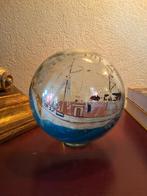Antiek object van een glazen drijver met een vissersboot, Antiek en Kunst, Ophalen of Verzenden