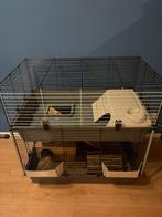 Ferplast dubbel cavia, hamster of konijnen hok, veel extra’s, Ophalen, Fret, 90 cm of meer, Hok