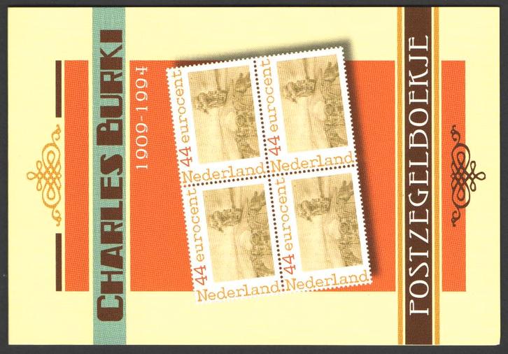 Nederland Persoonlijk Postzegelboekje Charles Burki (3), Postzegels en Munten, Postzegels | Nederland, Postfris, Na 1940, Ophalen of Verzenden