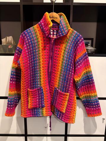 Kleurrijke Jas - Uniek Design! beschikbaar voor biedingen