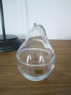 Vintage Luminarc glazen peer dekselpot, Ophalen