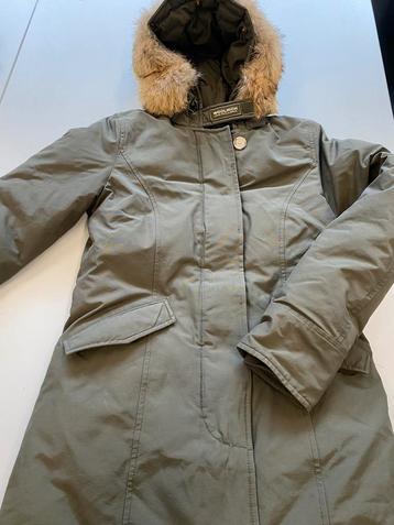 WOOLRICH jas dames maat XS Olijf groen mooi warm