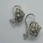 Zilveren Zeeuwse Knopen Oorhangers, Hangers, Ophalen of Verzenden, Zo goed als nieuw, Zilver
