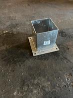 Paalvoet plat 100x100mm slechts € 7,50/st nog 4 stuks besch, Ophalen, Nieuw, Balken