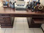 Bureau klassiek van mahoniehout/steak; “partnerbureau”, Huis en Inrichting, Bureaus, Ophalen, Zo goed als nieuw, Bureau